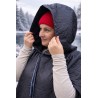 Wolfly damskie poncho do morsowania ochronne przeciwdeszczowe czarne pikowane - 7
