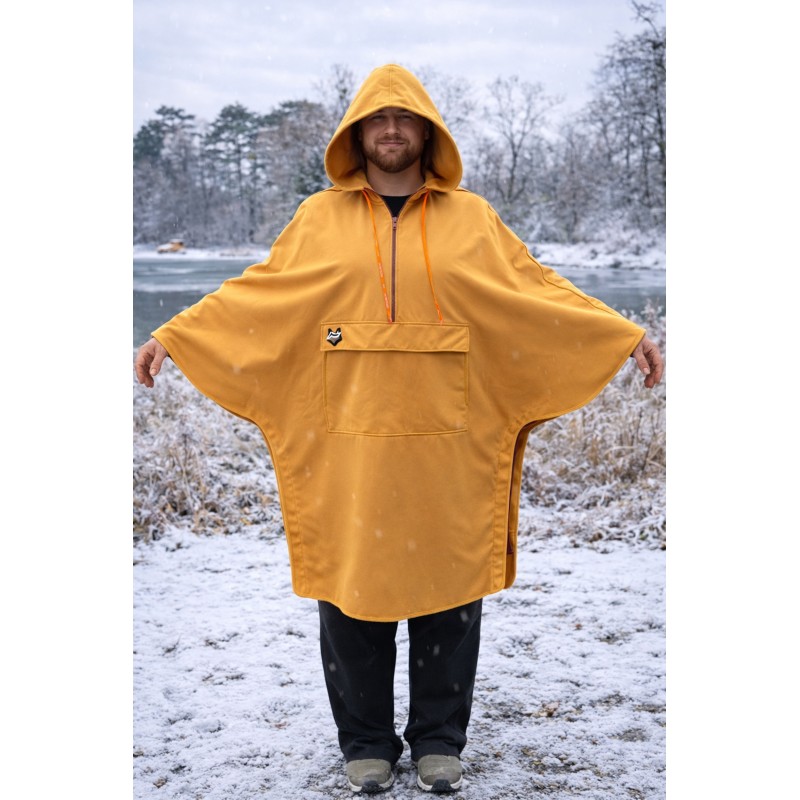 Wolfly męskie poncho do morsowania bluza dla morsa z kapturem przeciwdeszczowa niebieska - 5
