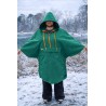 Wolfly męskie poncho do morsowania bluza dla morsa z kapturem przeciwdeszczowa zielona - 1
