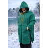 Wolfly męskie poncho do morsowania bluza dla morsa z kapturem przeciwdeszczowa zielona - 2