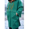 Wolfly męskie poncho do morsowania bluza dla morsa z kapturem przeciwdeszczowa zielona - 3