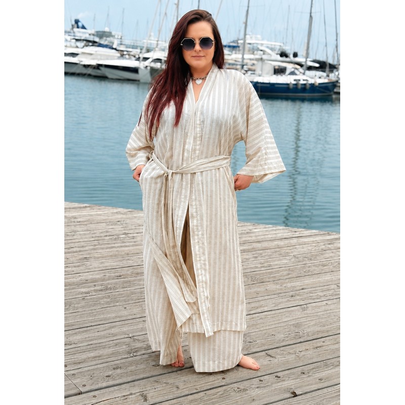 Kimono damskie kimono na lato z wiskozy narzutka plażowa Wolfly