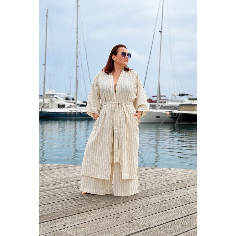 Kimono damskie kimono na lato z wiskozy narzutka plażowa Wolfly