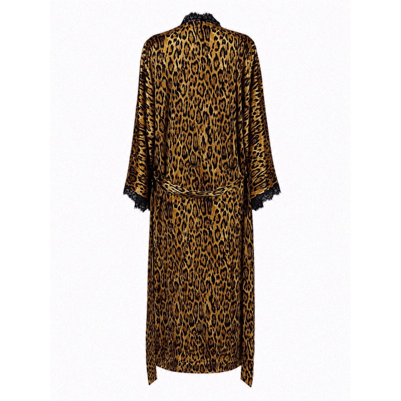 Jedwabne kimono damskie 100% jedwab – długie kimono premium Wolfly