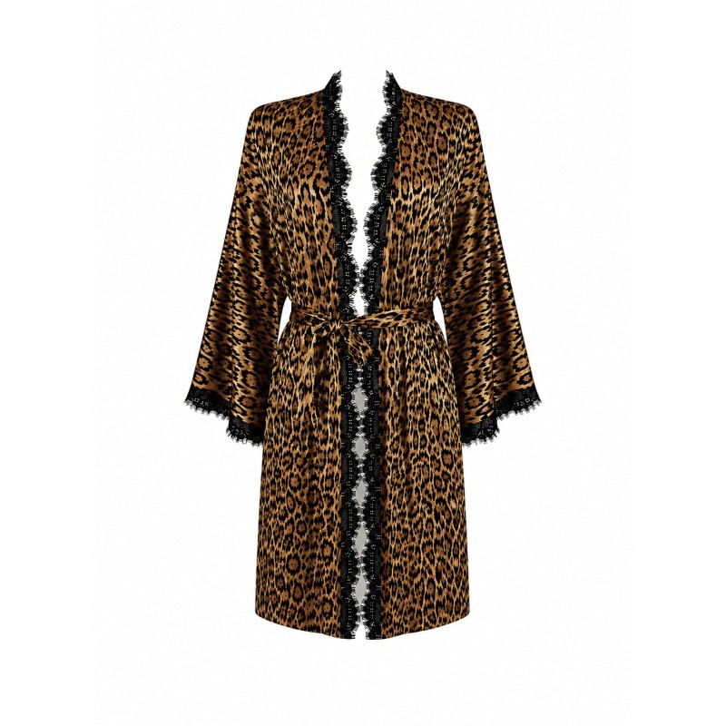 Jedwabne kimono damskie 100% jedwab – długie kimono premium Wolfly