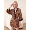 Jedwabne kimono damskie 100% jedwab – długie kimono premium Wolfly